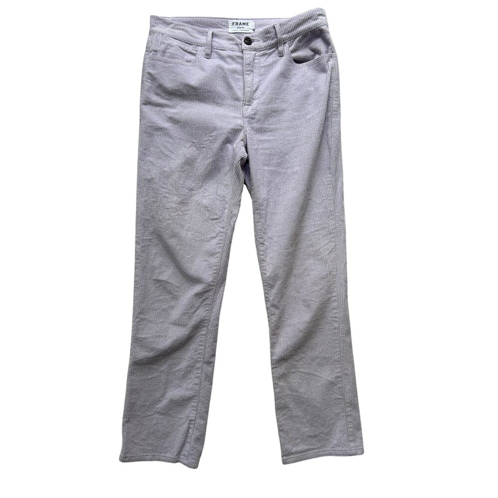 🥶 Frame Denim Lilac Corduroy Le High Straight Pants Size 27